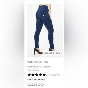 Skinny butt jeans dark blue